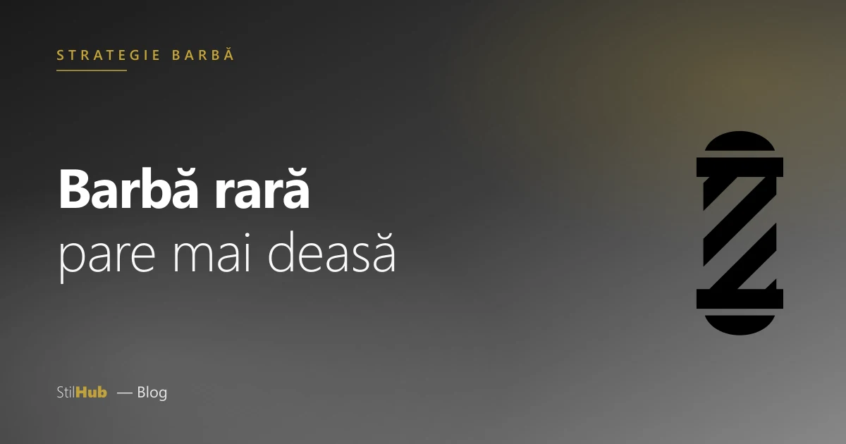 Barbă rară: cum pare mai deasă