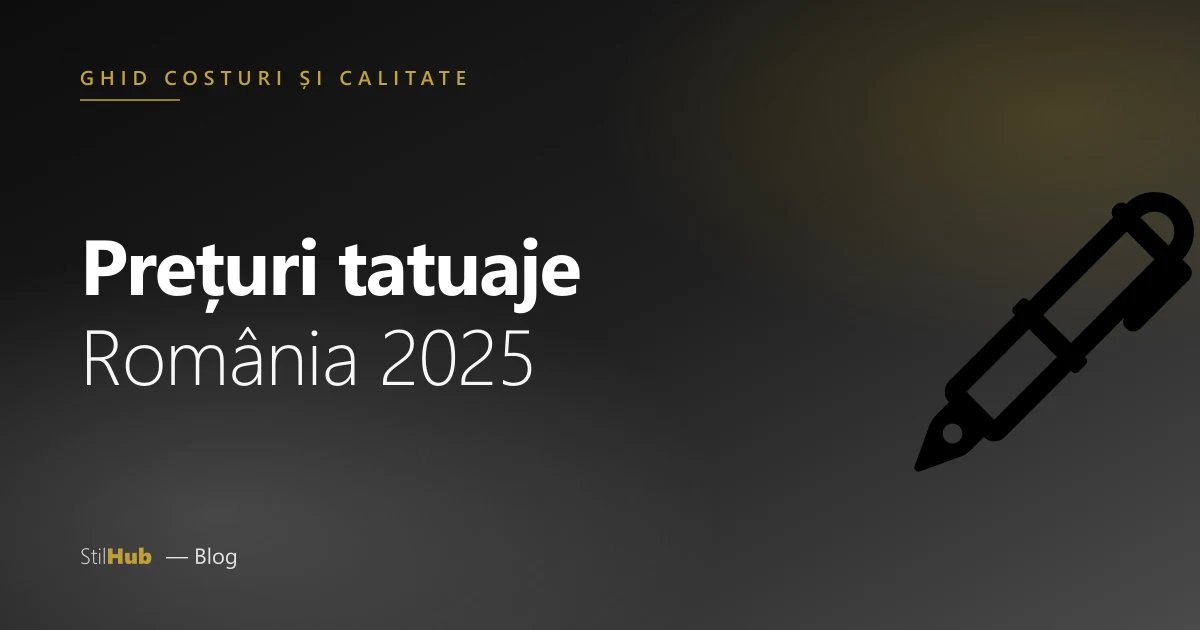 Prețuri tatuaje în România
