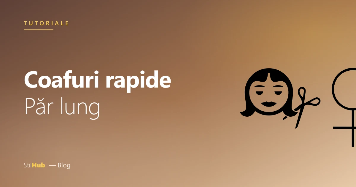 Coafuri rapide păr lung