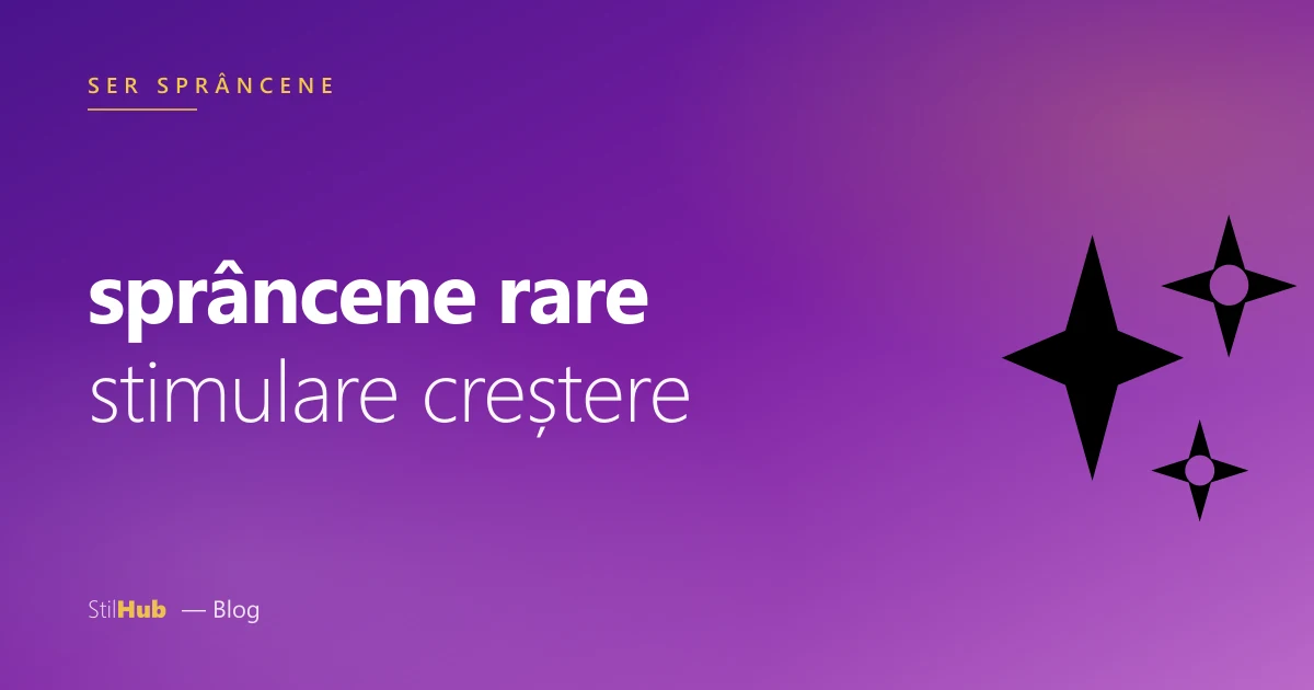 Creșterea sprâncenelor rare
