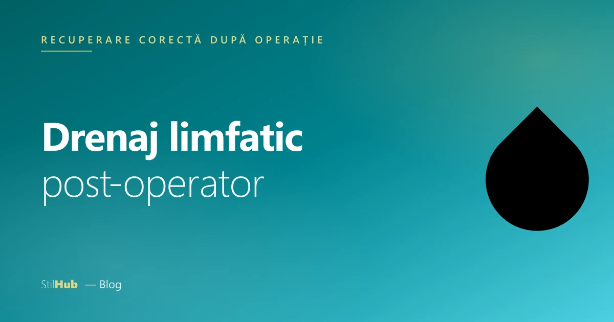 Drenaj limfatic post-operatoriu