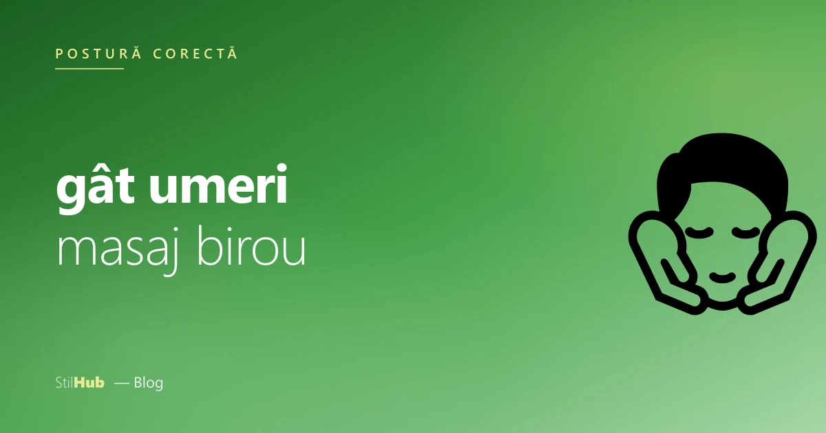 Masaj gât și umeri birou