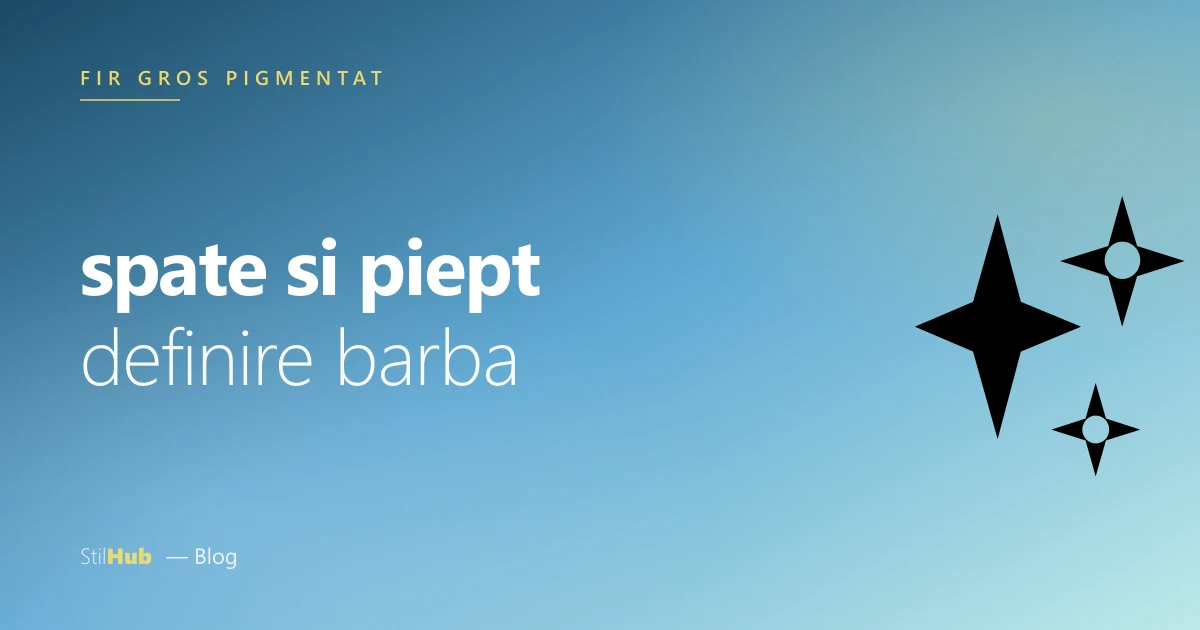 Epilare laser barbati