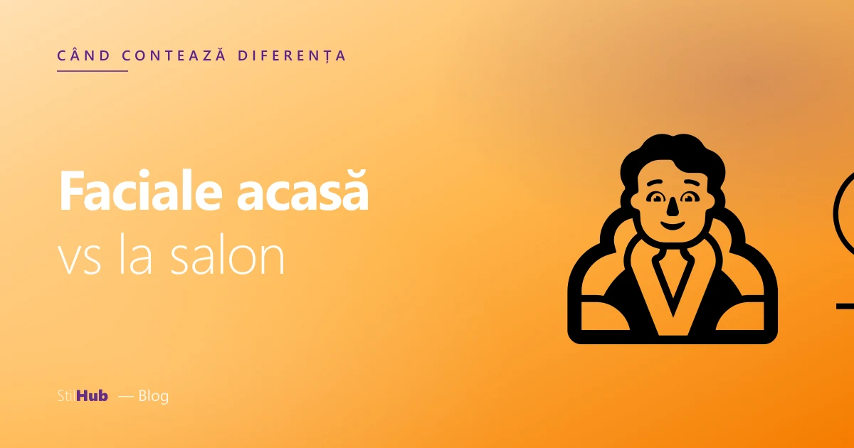 Faciale acasă vs salon