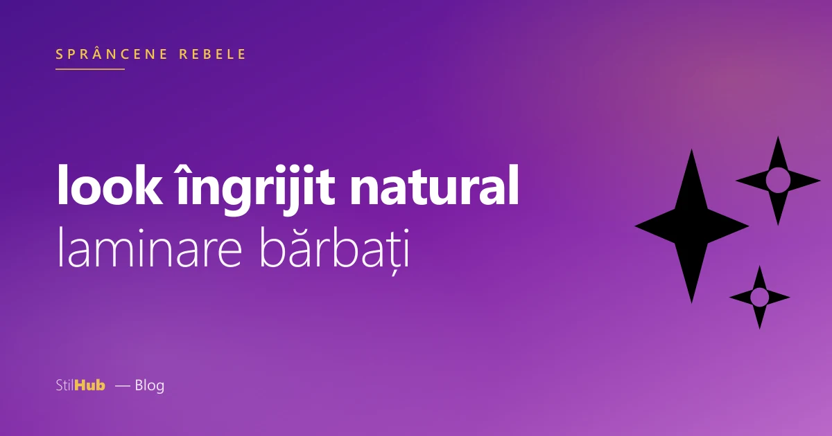 Laminare sprâncene bărbați