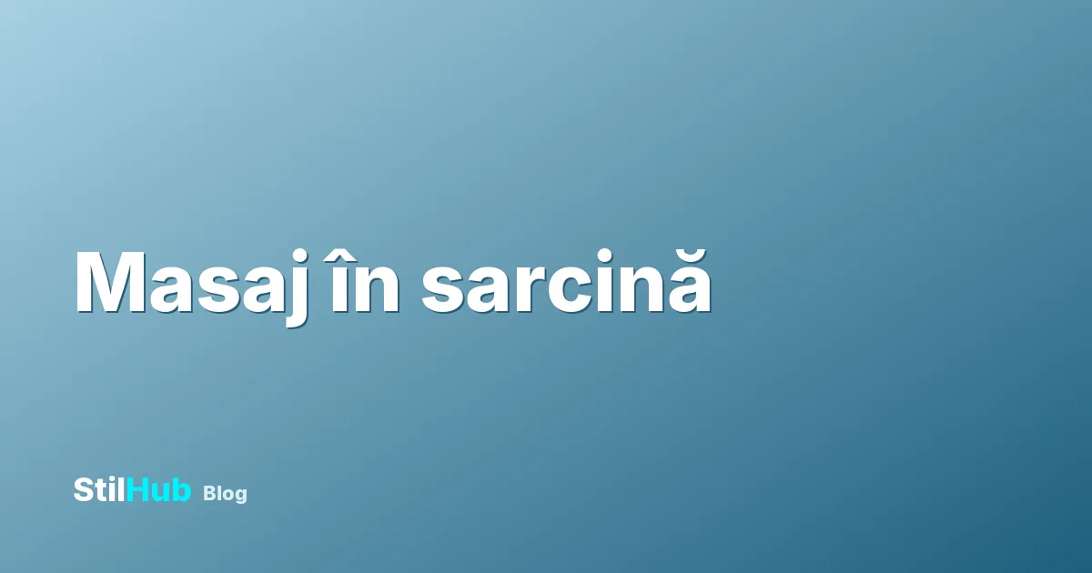 Masaj gravide: când e sigur, cum se face și cât costă