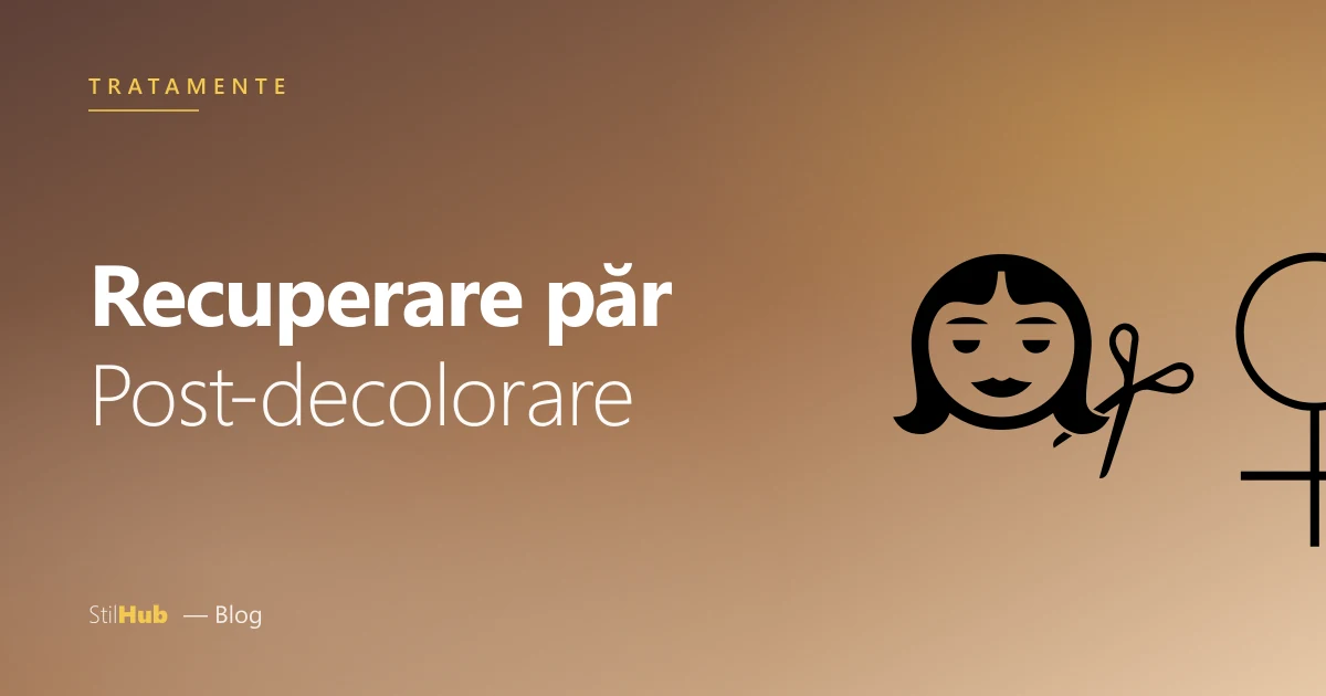 Păr decolorat: recuperare