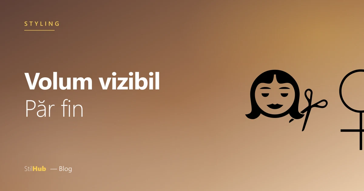 Păr fin: volum real