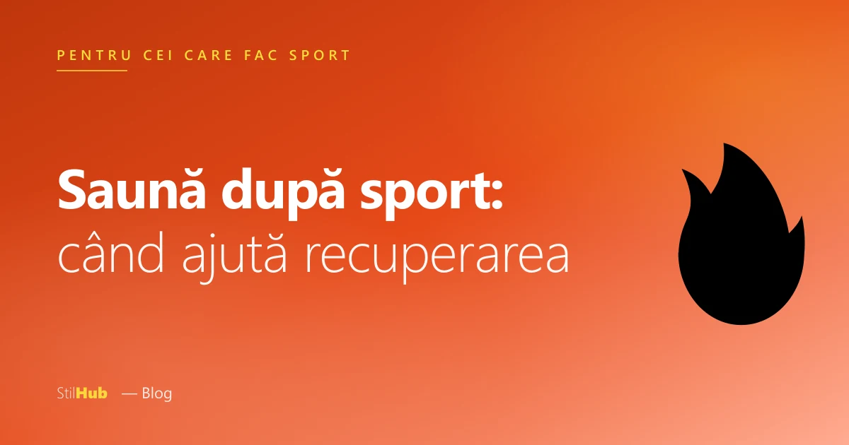 Saună post-sport