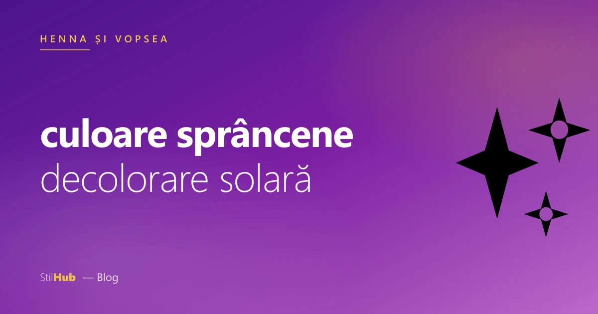 Sprâncene decolorate