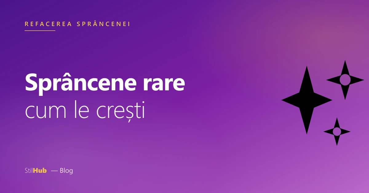Sprâncene rare: cum le crești
