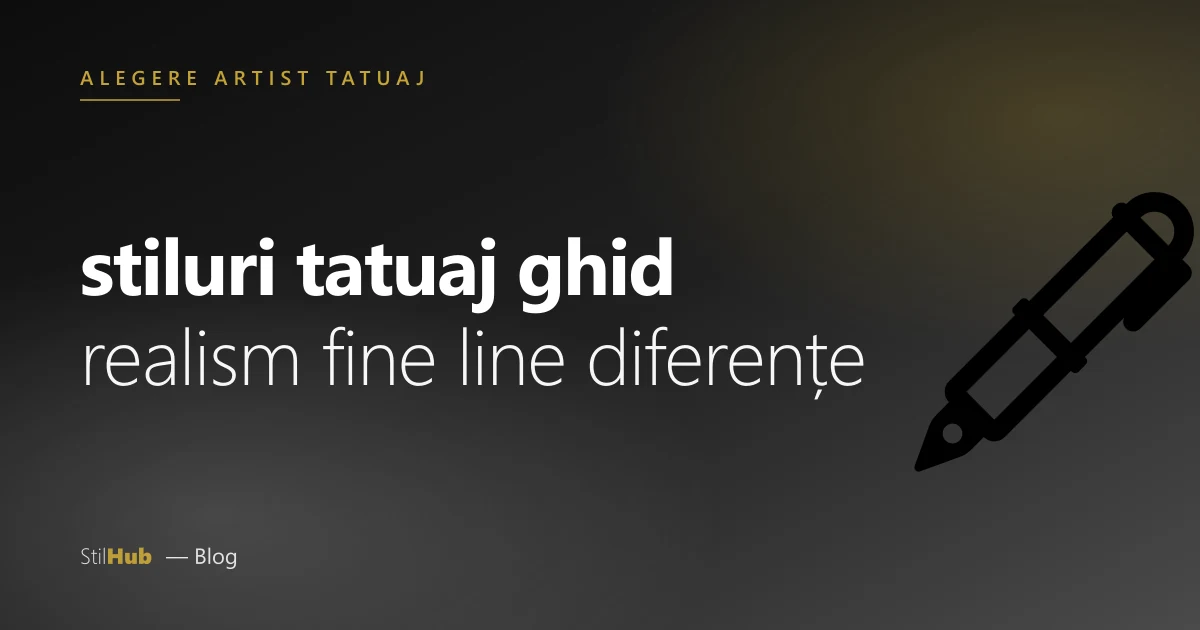 Stiluri de tatuaj