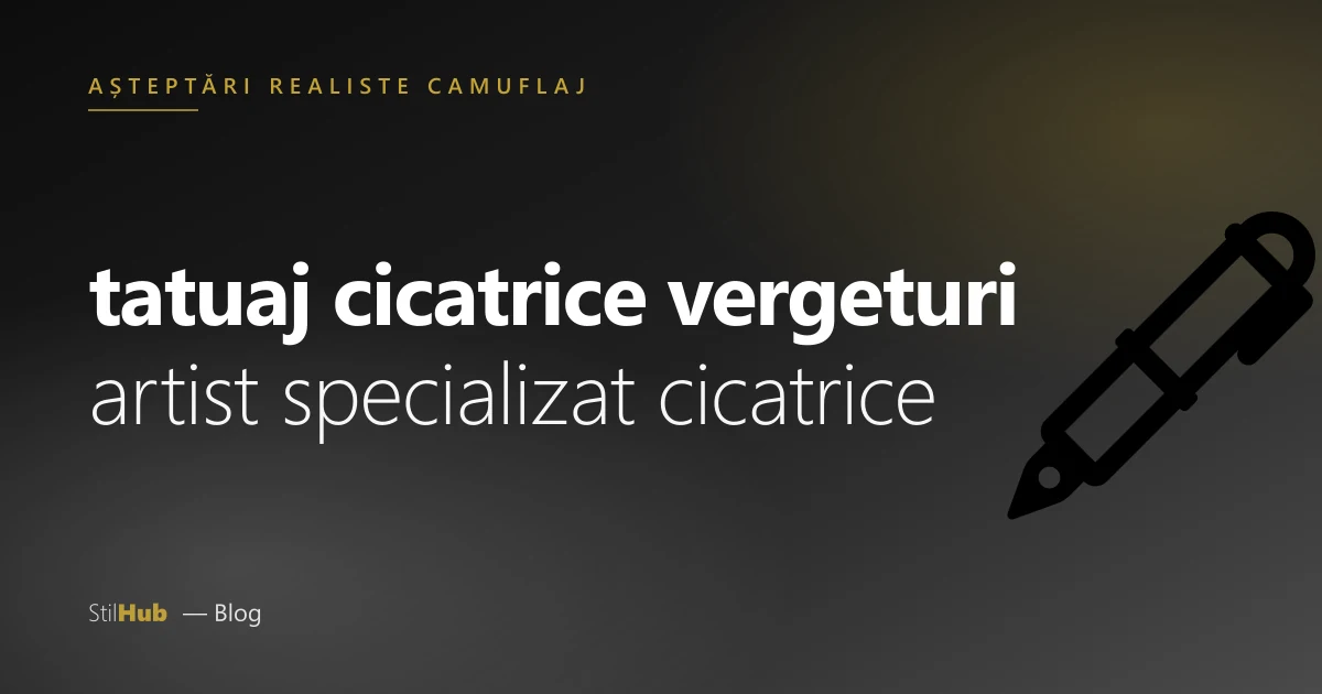 Tatuaj peste cicatrici
