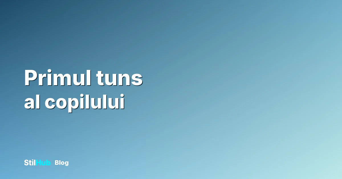 Primul tuns al copilului: vârsta și pregătirea