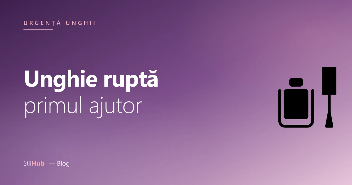 Unghie ruptă: ce faci