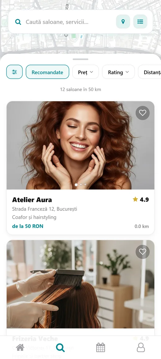 Aplicația StilHub pentru clienți